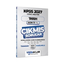 2027 Kpss Genel Kültür Tarih Konularına Göre Tamamı Çözümlü Son 11 Yıl Çıkmış Sorular