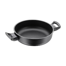 Servis Tavası Ø 24 Cm Permadur Alev Excellent Plastik Sap İle Alüminyum Permadur İndüksiyonlu Ocaklarda Kullanılabilir Elde Yıkama Açık Bakır