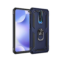 Xiaomi Poco X2 Mavi Panther Yüzüklü Silikon Orijinal Esnek İnce Geliştirilmiş Dayanıklı Darbe Karşıtı Koruyucu Yeni Tasarım Xiaomi Poco X2, Mavi Sku: Zeusb09793gx2x