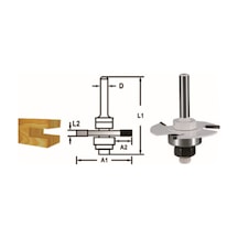 Makita Freze Bıçağı 8x47.6 Mm Maad-48957