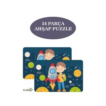 Ahşap 54 Parça Çocuk Puzzle-86