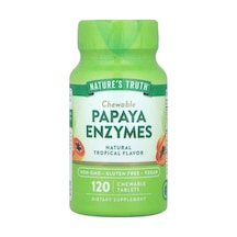 Chewable Papaya Enzymes, Natural Tropical, 120 Chewable Tablets