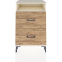 Hyperion Komodin Tek Raflı 2 Çekmeceli 60x44x96 Aytaşı-çam Aytaşı