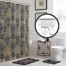 Fusion Revelry Damask 15 Parça Banyo Duş Seti 6998