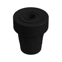 Cateksss Baston Lastiği Kanedyen Koltuk Değneği Lastiği 22 Mm Siyah - Yürüme Aparatı & Bastonlar - 28 Li Paket