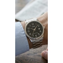 Casio Mtp-v002d-1b Takvimli Klasik Erkek Kol Saati Metalik