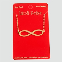 Sonsuzluk Uçlu Kolye-sarı N145 altın