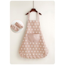 Eternal Luck Mutfak Leke Tutmaz Kolönlük Seti - Pembe