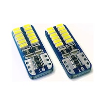 T10 Led 24 Ledli Mini Yassı Park Plaka İç Aydınlatma Beyaz 2 Adet