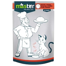 Master - 319 - Kümes Hayvanlı Pouch Kedi Maması Jöle - Csmo-tex - 80 Gr