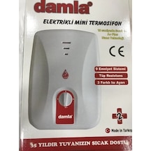 Damla Elektrikli Mini Termosifon Tip Şofben Ekol