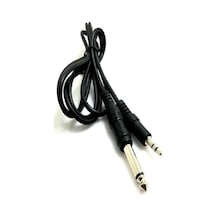 Bilgisayar Amfi Arasi Ses Aktarim Kablosu 3.5Mm + 6.3 Mm Amfi Ses