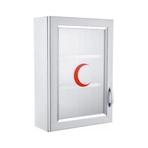 Ecza Dolabı Kapaklı Pvc İlk Yardım Dolabı 50x35x16 Cm 159 Çok Renkli