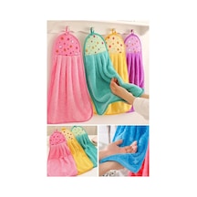 Mucit Home Süper Emici Mutfak Havlusu Kurutma Havlusu Asma Model Pembe