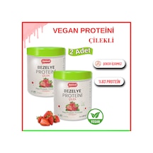 Sweetwell Çilek Aromalı Vegan Bezelye Proteini Tozu 2 x 400 G