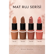 Milano Beautys 4 Lü Ruj Seti Çok Renkli