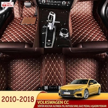 Volkswagen Cc 2010-2018 5D Havuzlu Suni Deri Oto Paspas N11.4442