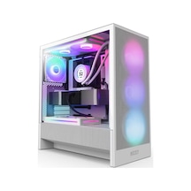 Nzxt H5 Flow RGB 2024 CC-H52FW-R1 F360 RGB Fanlı Atx Beyaz Bilgisayar Kasası