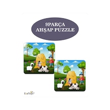 Ahşap Çocuk Puzzle 9 Parça-53