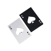 2 Adet Poker Kart Paslanmaz Çelik Şişe Açacağı Tek Renk