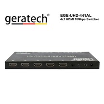 Geratech Ege Uhd 441Al 4X1 Hdmı 18Gbps Switcher 4 Giriş 1 Çıkış
