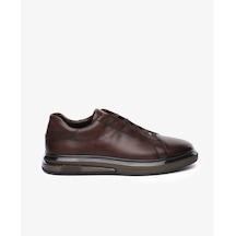 Greyder 64726 Erkek Hakiki Deri Lastikli Sneaker Ayakkabı Kahve