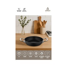 Dark Yanmaz Yapışmaz Titanyum Kaplama Sahan 22 Cm Siyah