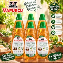 Sıvı Arap Sabunu 1250 Ml X 6 Adet Bitkisel İçerikli Genel Temizlik Sabunu 6'lı Set