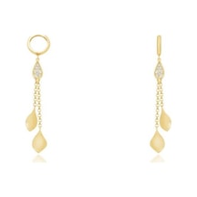 Diamond Line-Gülaylar - Altın 14 Ayar Halka Küpe N11.9301