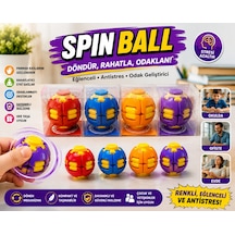 Spin Ball Fidget Oyuncak 1 Adet Dönen Stres Topu Parmak Egzersiz Ve Dikkat Geliştirici El Oyuncağı