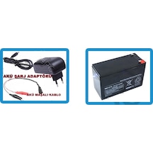 12 Volt 7 Amper Akü ve Akü Şarj Aleti Solar Sistem Uyumlu