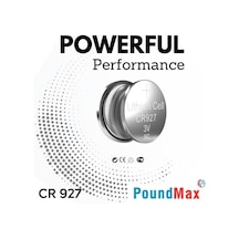 Poundmax Lityum Cr927 Düğme Piller, 3v 1x 5-pack