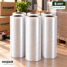 Streç Film 17 Mikron 50 Cm 300 Mt 6 Adet 50x300