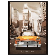 70X100Cm Newyork Taxi No:1 Poster Tablo