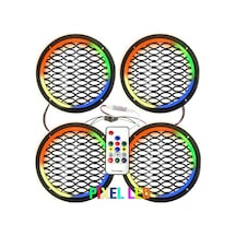 Pixel Ledli 16cm Hoparlör Kapak 4adet Poke Pk-5649