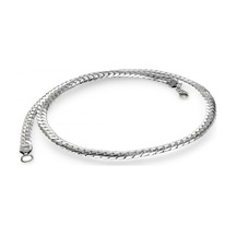 Fm Ezme Balık Sırtı Çelik Kolye 1.6mm 3183cek021 Gümüş