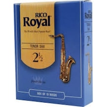 Rico Rkb1025 Royal Tenor Saksafon Kamışı No: 2.5 Orta Seviye/eğitim - 10'lu Paket Esnek Üfleme Tepkisi, Kolay Ses Çıkışı Ve Çok Yönlü Tını