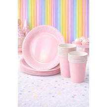 Beysüs Makaron Pembesi 8li Tabak Bardak Set
