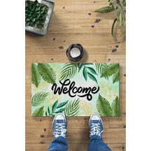 Welcome Palmiye Dekoratif Kapı Önü Paspası 45x70 Diğer