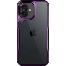 Apple Uyumlu  iPhone 16 Kılıf Boyi Silikon Kapak Derin Mor