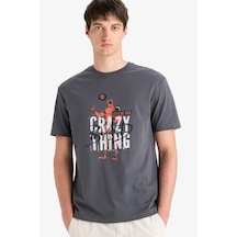 DeFacto %100 Pamuk Deadpool Regular Fit Bisiklet Yaka Kısa Kollu Tişört E3263AX25SMAR104