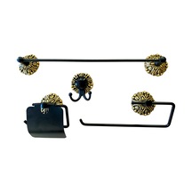 Mucit Home Paslanmaz Pirinç Banyo Tam Set Rolo Havluluk Kendinden Yapışkanlı Montajsız Diğer