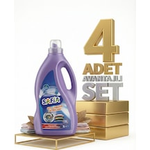 Safia Bitkisel Sıvı Çamaşır Makine Deterjanı Renkliler 4x3 Lt
