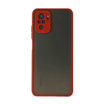 Xiaomi Redmi Note 10 Uyumlu Kılıf Montreal Silikon Kapak - Kırmızı