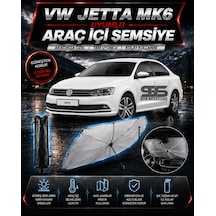 Volksvogen Jetta Mk6 Araç Ön Cam Güneşliği Katlanabilir Şemsiye Oto Güneşlik Uv Korumalı Gölgelik Araba Oto Şemsiyesi