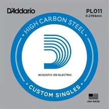 D'addario Xspl011 Elektro Ve Akustik Tek Tel E-mi - Karbon Çelik