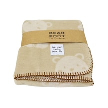 Bear Foot Pamuk Bebek Battaniyesi Kahverengi 100 75 Kahverengi