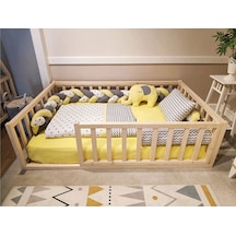 Trendy Montessori Doğal Bebek Ve Çocuk Karyolası 80 x 180