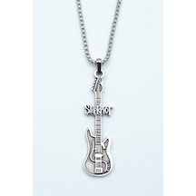 Slipknot Elektro Gitar Örme Zincir Kolye Altın