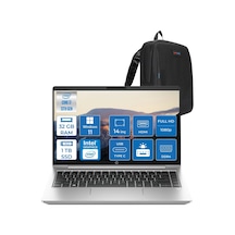 HP ProBook 440 G10 968L9ETP18 i7-1355U 32 GB 1 TB SSD 14" W11P FHD Dizüstü Bilgisayar + Zetta Çanta